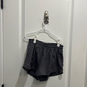 Grey Lululemon Hottie Hot Shorts